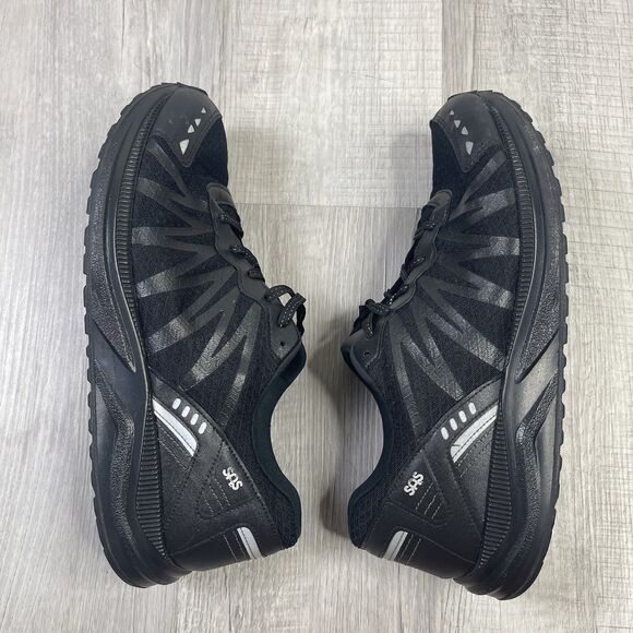 SAS Mission One Shoes Mens Sz 12 EE Extra Wide Black Lace Up Walking Sneakers B - Picture 9 of 10
